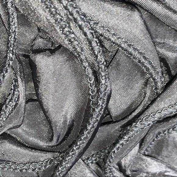 NWT Miroa strapless black pleated knee length formal cocktail dress size small S - Picture 3 of 7